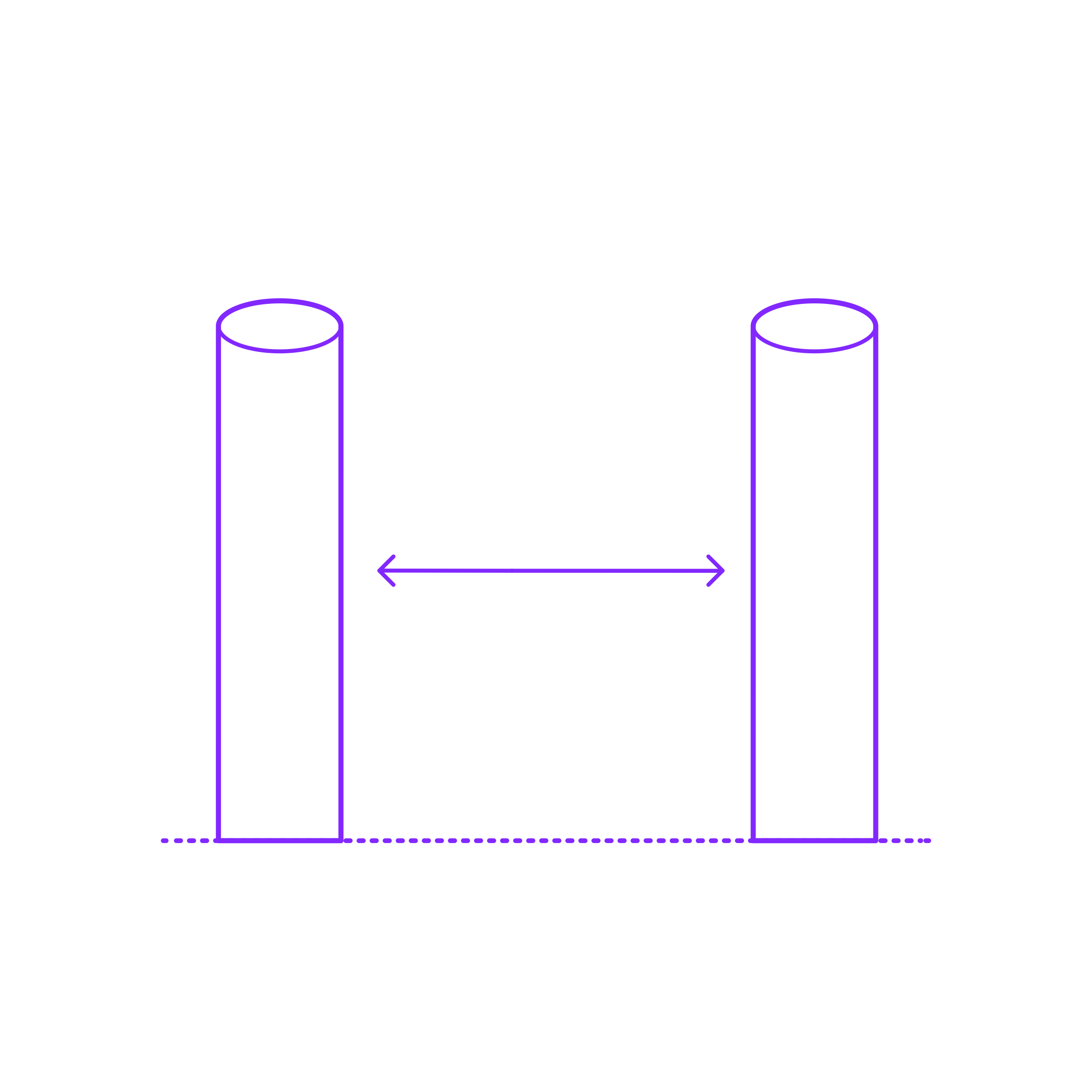 Buildings Bollards Spacing Sketch Drawing Svg Free Vectors